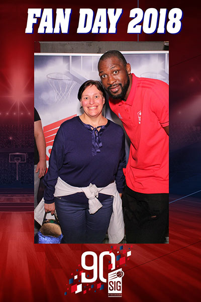 Florent Pietrus et photobooth miroir au Fan Day SIG Strasbourg