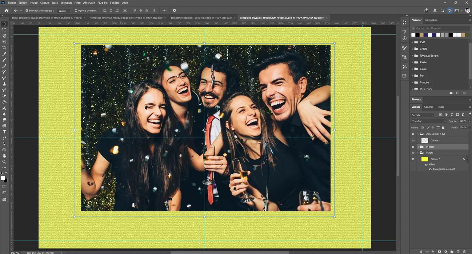 photoshop template photobooth